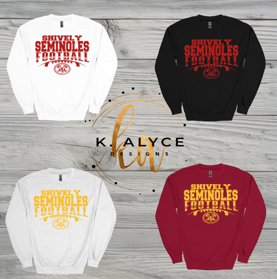 Adult Shively Seminoles Fan Sweatshirt - Design 2