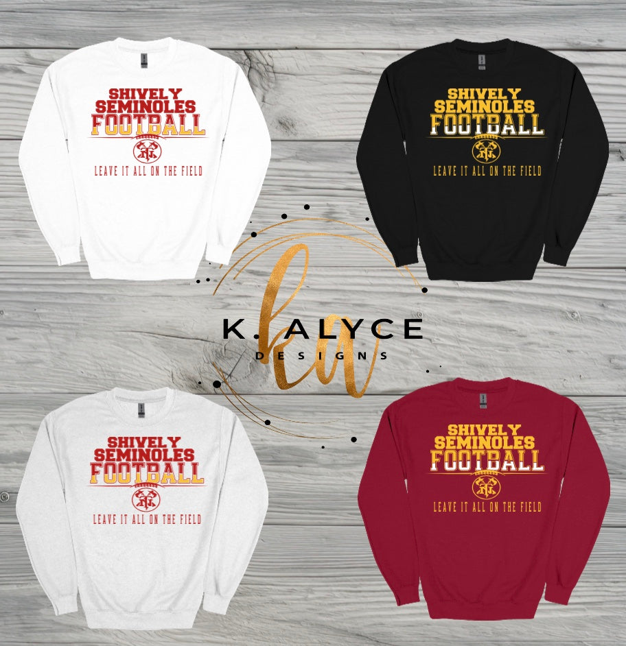 Adult Shively Seminoles Fan Sweatshirt - Design 3