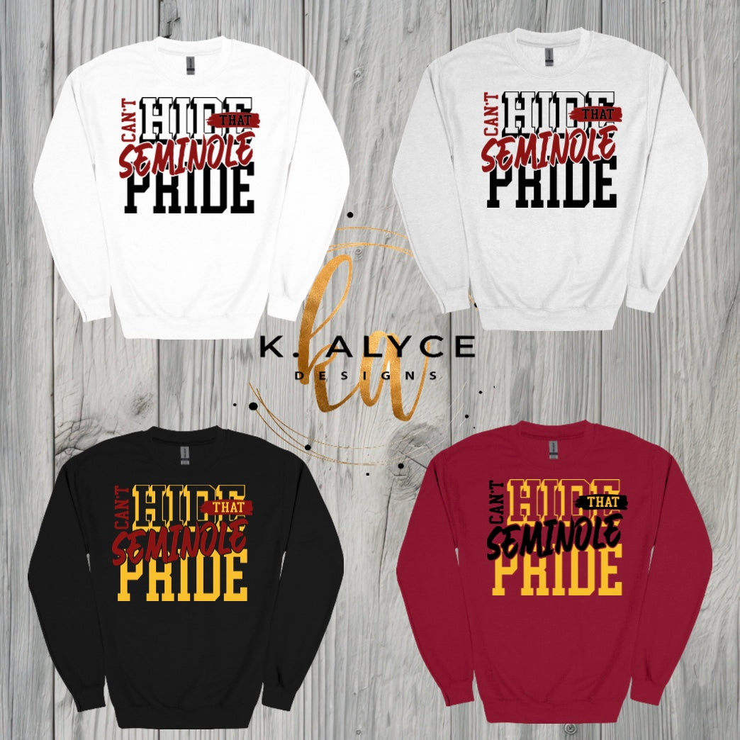 Adult Shively Seminoles Fan Sweatshirt - Design 5
