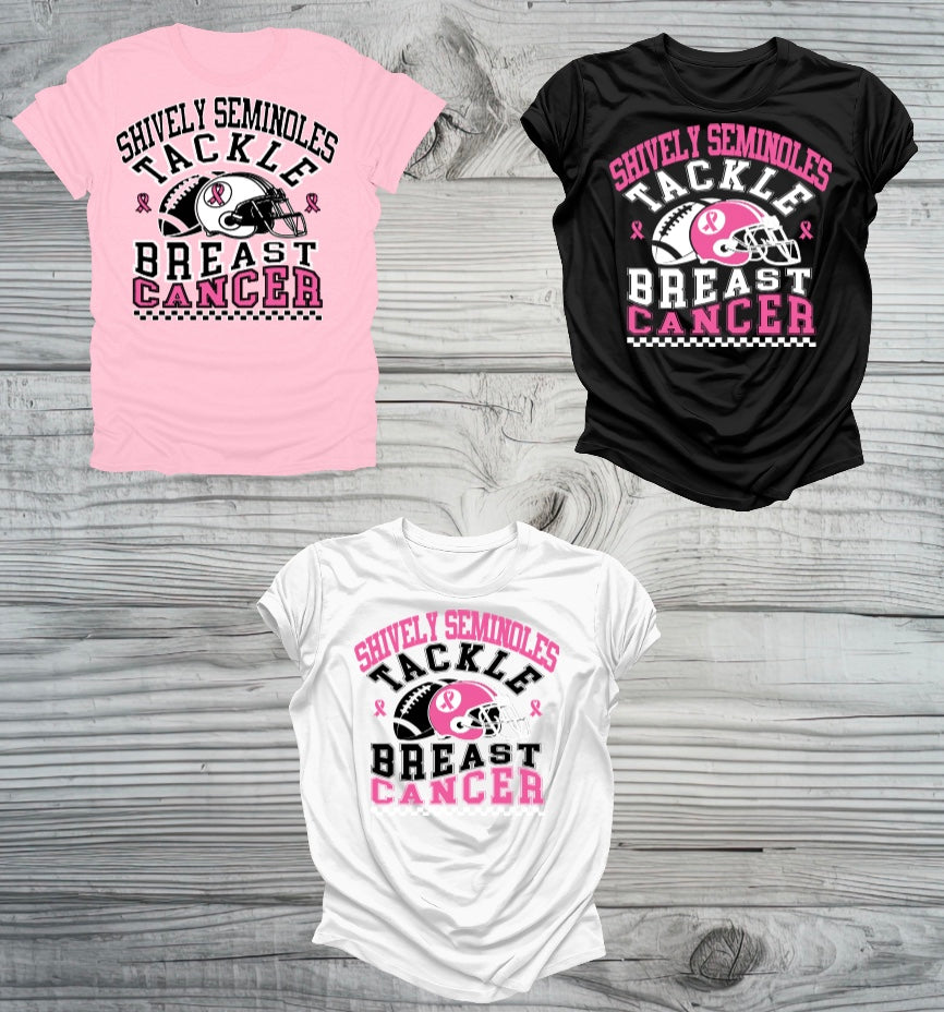Breast Cancer Pink Out Shively Seminoles Fan T-Shirt