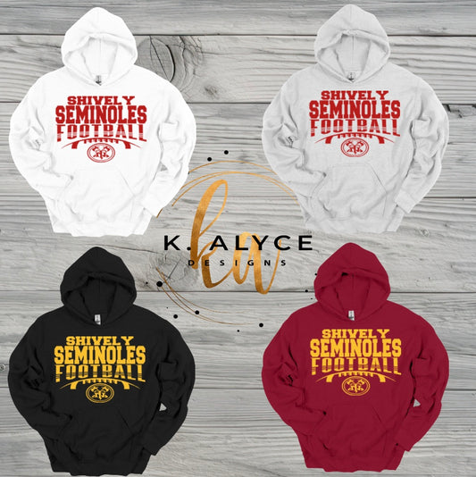 Adult Shively Seminoles Fan Hoodie - Design 1